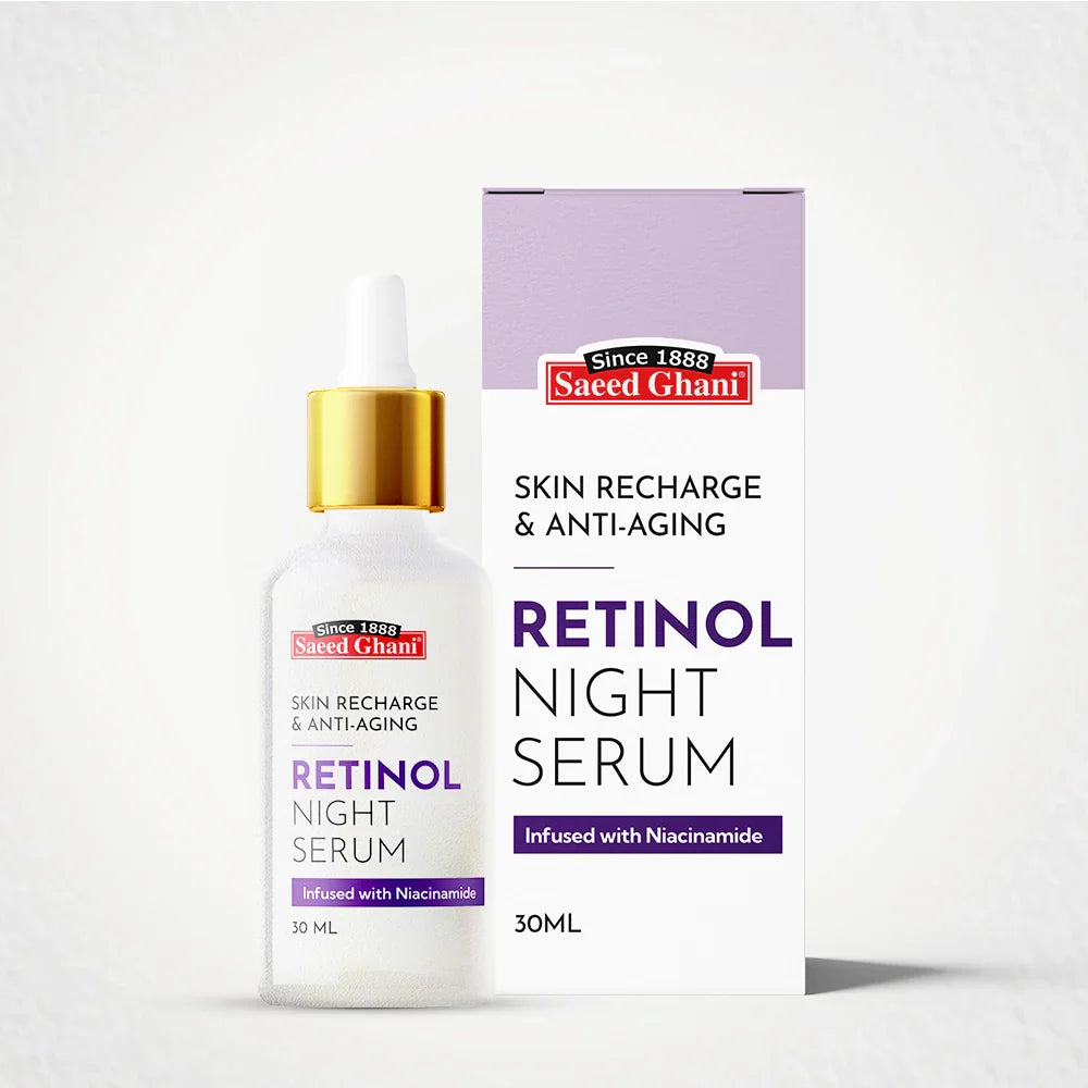 Saeed Ghani Retinol Skin Recharge & Anti-Aging Night Serum - 30ml Saeed Ghani