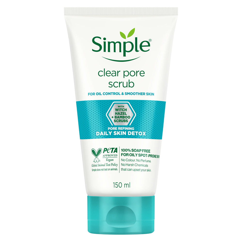 Simple Daily Skin Detox Pore Polishing Face Scrub - 150ml Simple