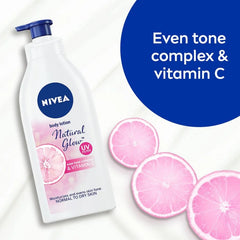 Nivea Natural Glow Cool Fresh Normal To Dry Skin Body Lotion, Normal Nivea