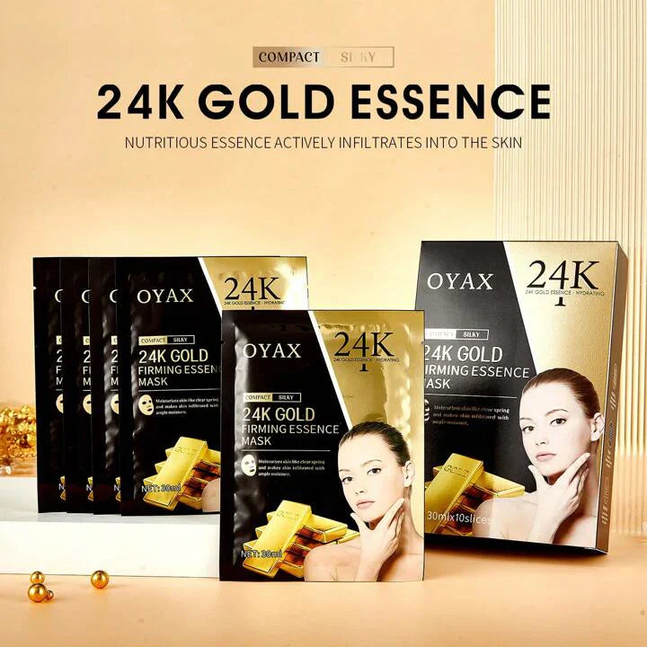 OYAX 24K Gold Firming Face Mask- Anti Aging, Hydrating, Toning & Oyax