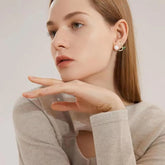 Tulip Front-Back Earrings Cosmia