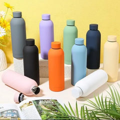 Stainless Steel Matte Water Bottle Each - 500ml Cosmia.pk