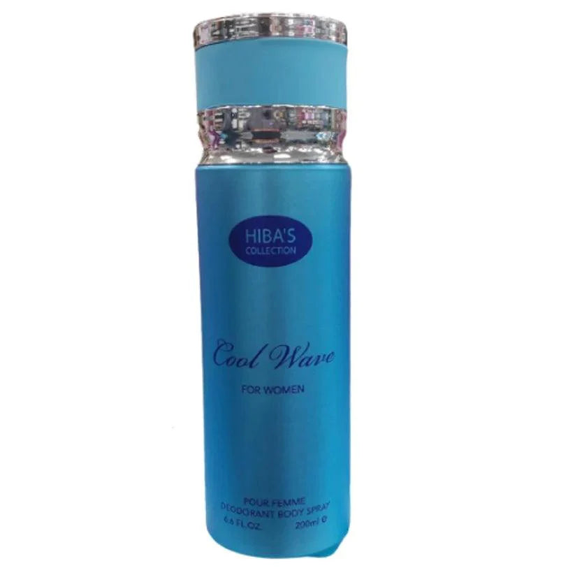Hiba's Collection Deodorant Body Spray Cool Wave For Women - 200ml Hiba's Collection