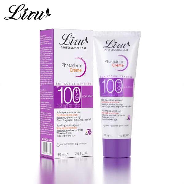 Liru Phataderm Creme Sun Active Defense SPF100+ Face Body Sunscreen Liru