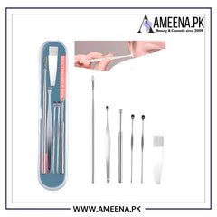 Ear Wax Cleaning Tools kit Set with Box Set of 6 Cosmia.pk