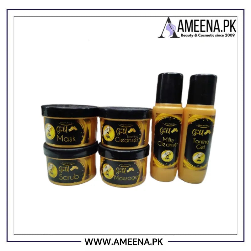 Dr Derma Gold Facial Kit 120ml 6Pcs Dr Derma