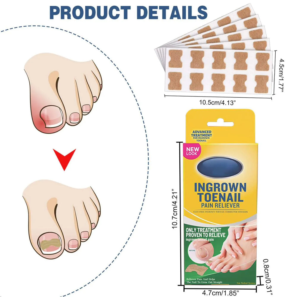 Royal Prestige Ingrown Toenail Pain Reliever 30 Patches Royal Prestige