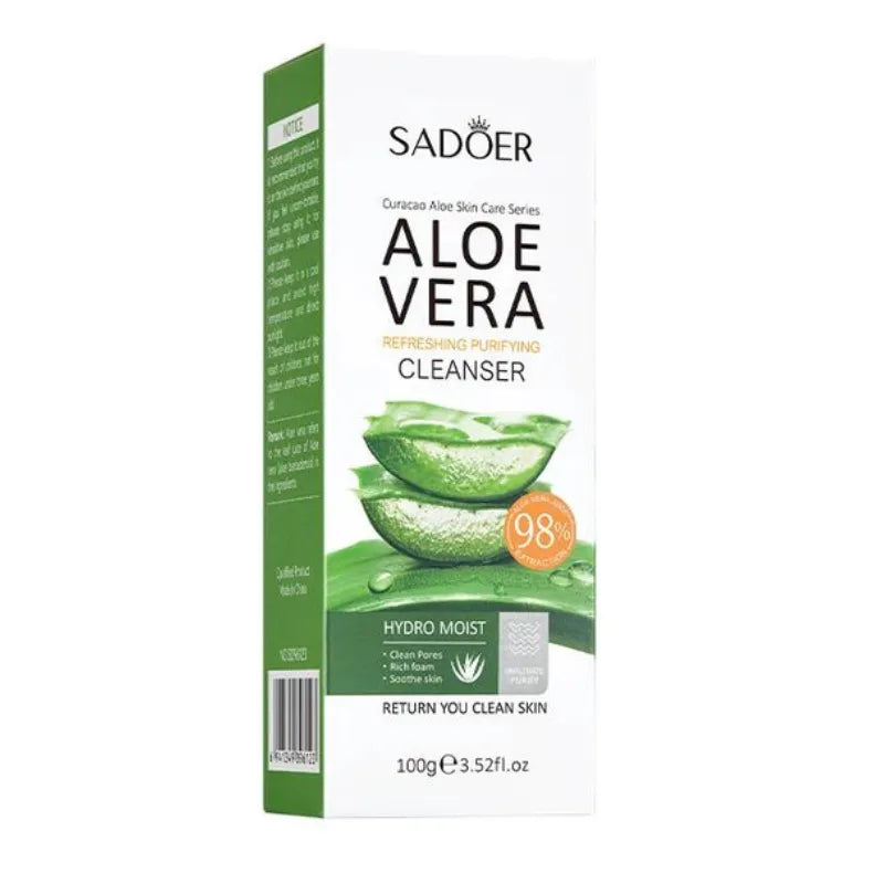 Sadoer Aloe Vera Refreshing Moisturizing Facial Cleanser 100g Sadoer