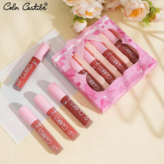 Color Castle 4‑Piece Matte Lip Gloss Set (24‑Hour Long-lasting Kit) Color Castle