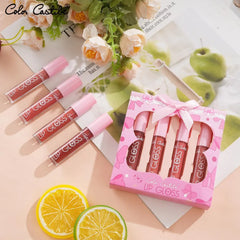 Color Castle 4‑Piece Matte Lip Gloss Set (24‑Hour Long-lasting Kit) Color Castle