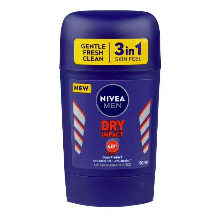 Nivea Dry Comfort Dual Protect Anti-Perspirant Deodorant Stick,50ml Nivea