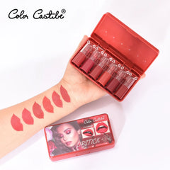 Color Castle Flower Matte Lipstick - 6Pcs Set Color Castle