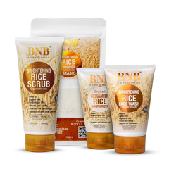 BNB Rice Bliss Bundle (Rice Extract Kit + Organic Rice Ceramide Moisturizer - 120ml) BnB
