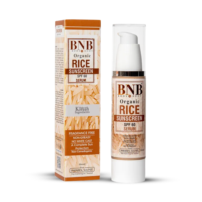 BNB Rice Extract Sunscreen SPF60 - 50ml BnB
