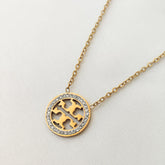 Stainless Steel Tory Stone Studded Necklace Cosmia