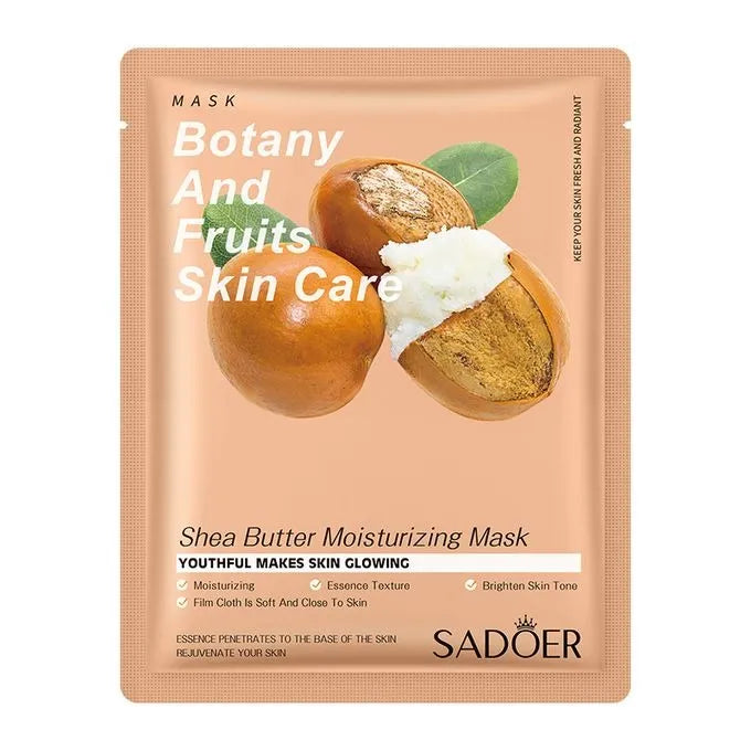 Sadoer Botany And Fruits Shea Butter Moisturizing Face Sheet Mask - 25g Sadoer
