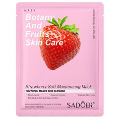 Sadoer Botany And Fruits Strawberry Moisturizing Face Sheet Mask - 25g Sadoer