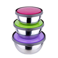 Stainless Steel Food Storage Box Airtight - 3 Pcs Cosmia.pk