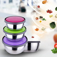 Stainless Steel Food Storage Box Airtight - 3 Pcs Cosmia.pk
