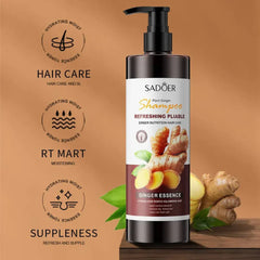 Sadoer Plant Ginger Refreshing Pliable Shampoo - 500ml Sadoer