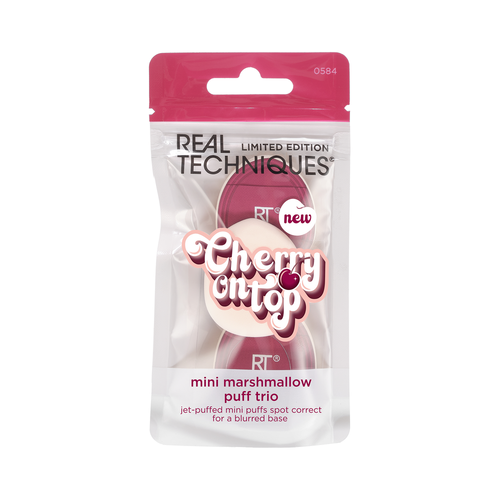 Limited Edition Cherry On Top Mini Marshmallow Puff Trio Cosmia