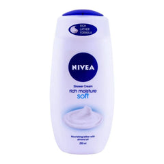 Nivea Rich Moisture Soft Shower Cream, Almond Oil - 250ml Nivea
