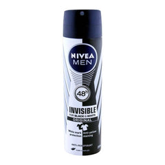 Nivea Men 48H Invisible Original Deodorant Spray, For Black & White - 150ml Nivea