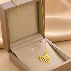 Stainless Steel Geometry String Sector Shape Pendant Cosmia