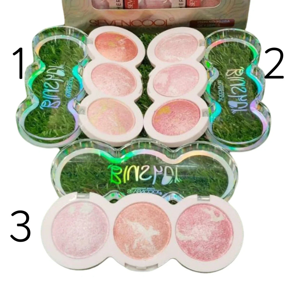 Seven Cool 3 in 1 Blush and Highligter Seven Cool