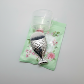 Silver-Colored Fish-Tail Mermaid Makeup Brush Cosmia.pk