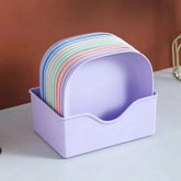 10 Pcs Plates Set With Holder Cosmia.pk