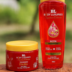 Body Luxuries 2 in 1 Biotin Deal Shampoo 400ml + Mask 300gm Body Luxuries