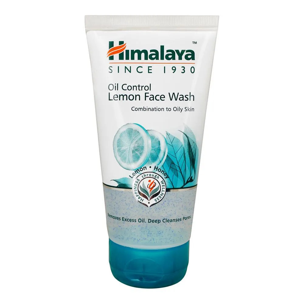 Himalaya Oil Control Lemon Face Wash, For Combination To Oily Skin Type, Removes Excess Oil Himalaya