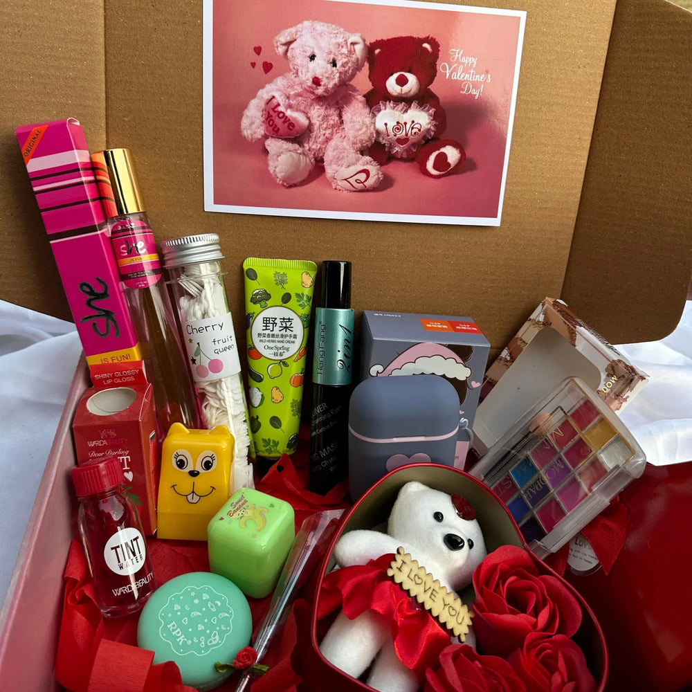 Complete Beauty & Care Hamper – Makeup, Plush & Accessories Cosmia.pk