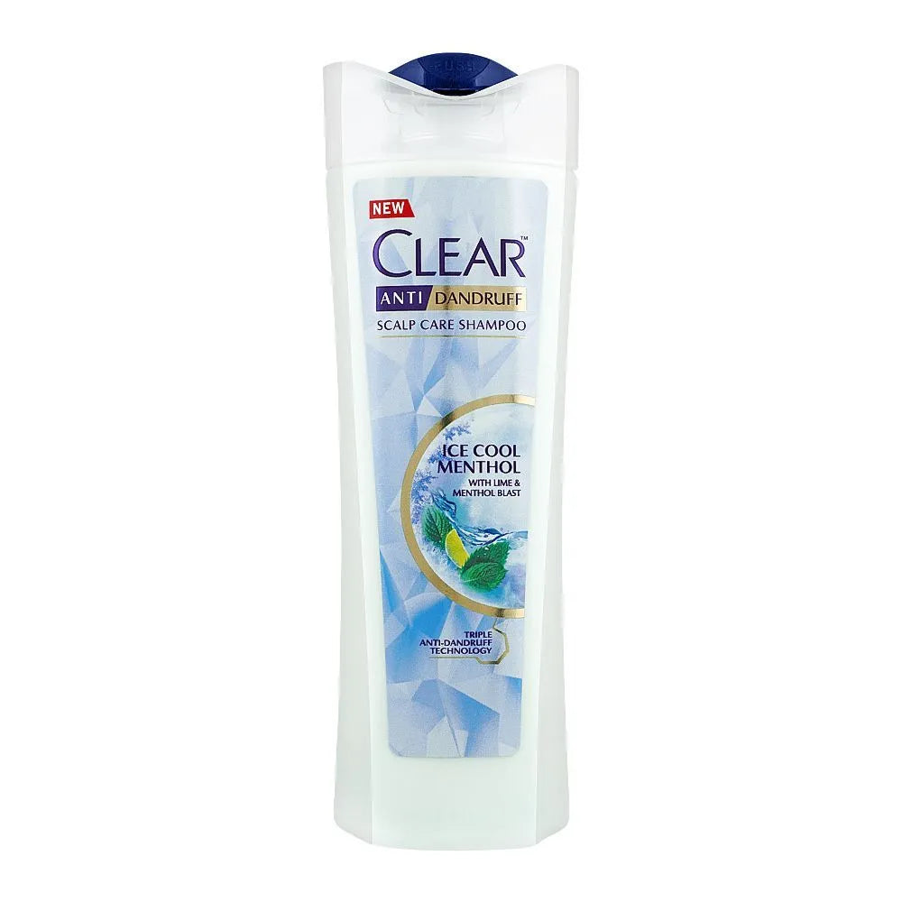 Clear Anti-Dandruff Ice Cool Menthol Shampoo, Thai, 330ml Clear