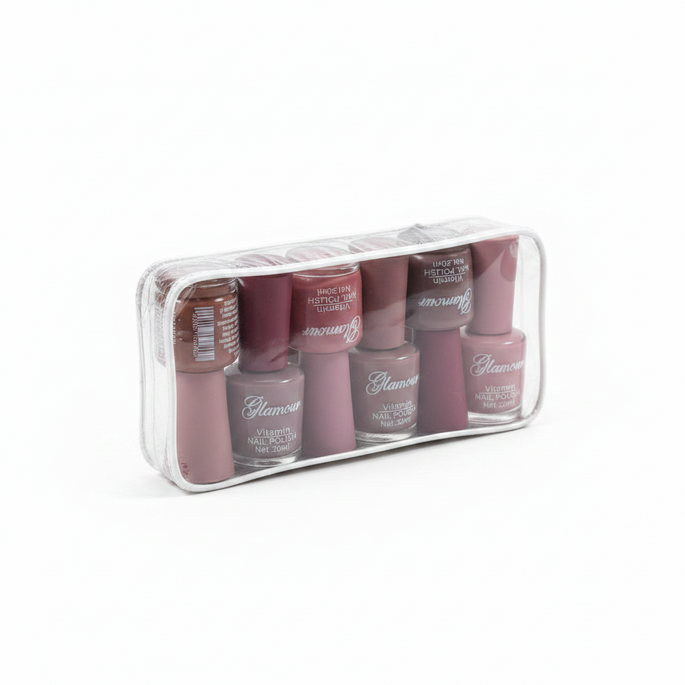 Glamour Permanent Matte Nail Polish - 12 Pcs Set Glamour