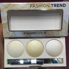 3 in 1 Fashion Trend-Blusher and Highlighter Makeup Kit Romantic Color