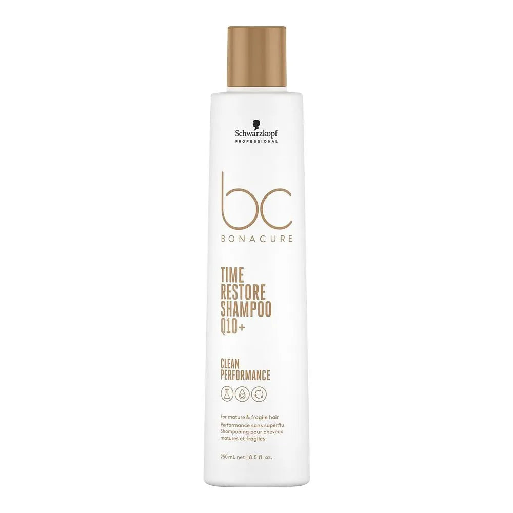 Schwarzkopf BC Bonacure Time Restore Q10+ Shampoo – For Mature & Fragile Hair – 250ml Schwarzkopf
