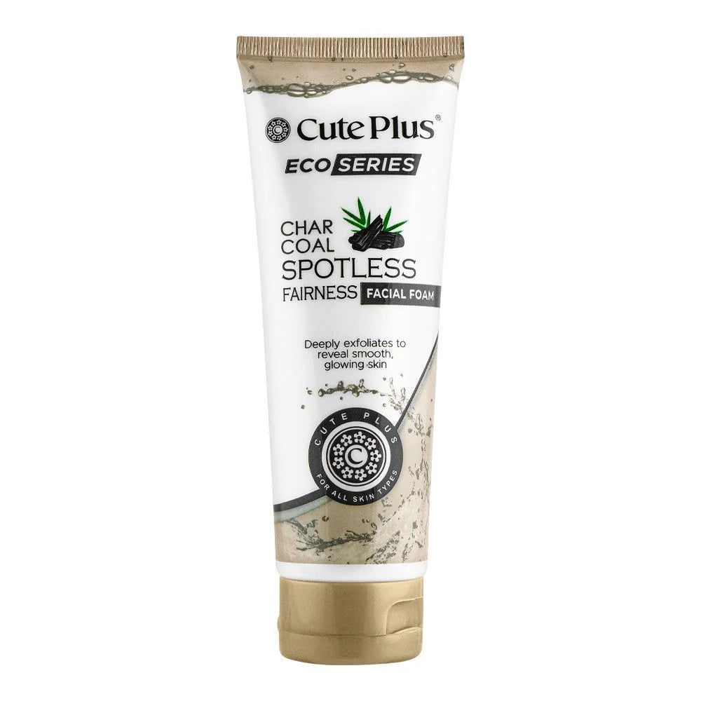Cute Plus Eco Series Charcoal Spotless Fairness Facial Foam - 100ml Cute Plus