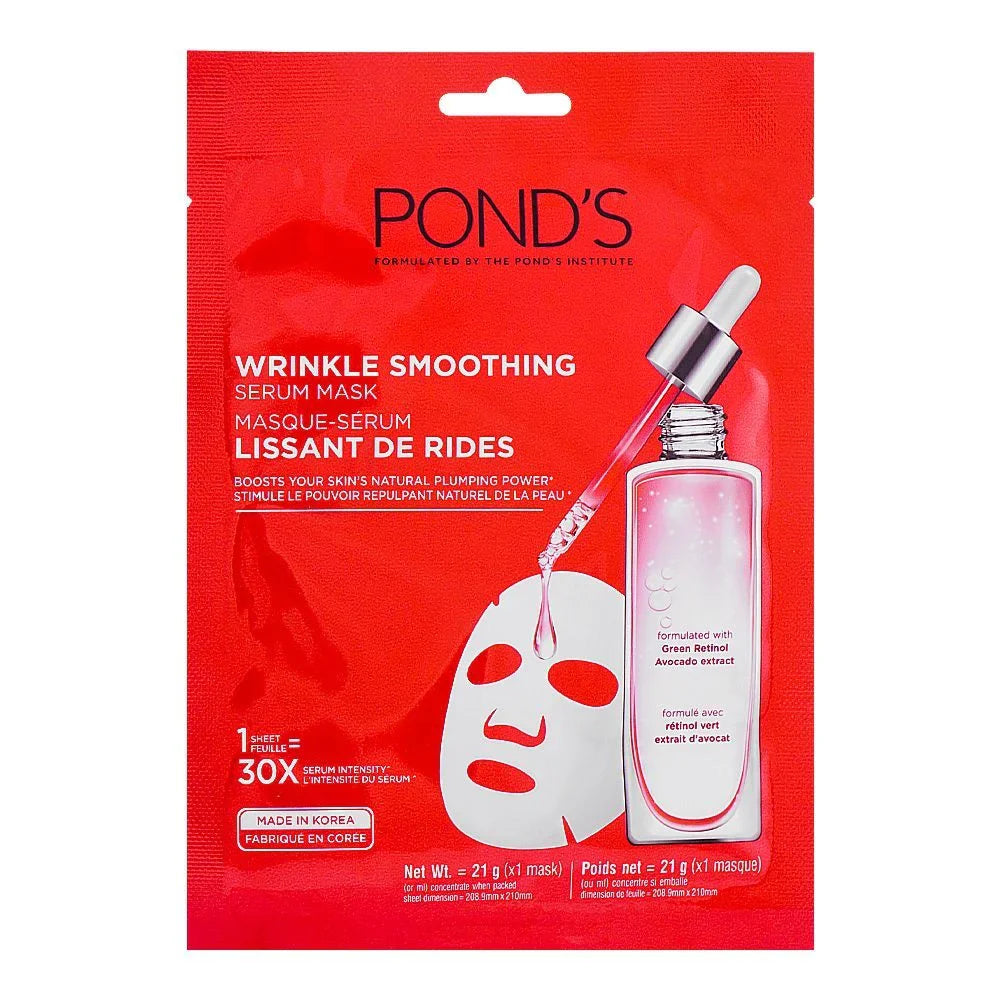 Ponds- Wrinkle Smoothing Correcting Serum Mask - 21g Pond's