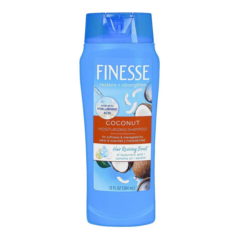 Finesse Coconut Moisturizing Shampoo, For Dry/Damaged/Stubborn Hair Finesse