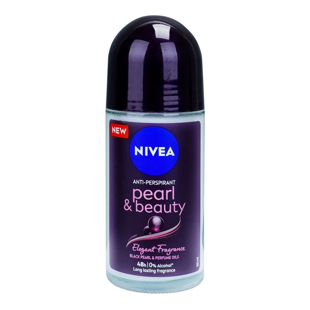 Nivea 48H Pearl & Beauty Soft & Smooth Anti-Perspirant Roll On, 50ml Nivea