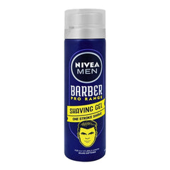 Nivea Men Barber Pro Range Shaving Gel, One Stroke Shave - 200ml Nivea