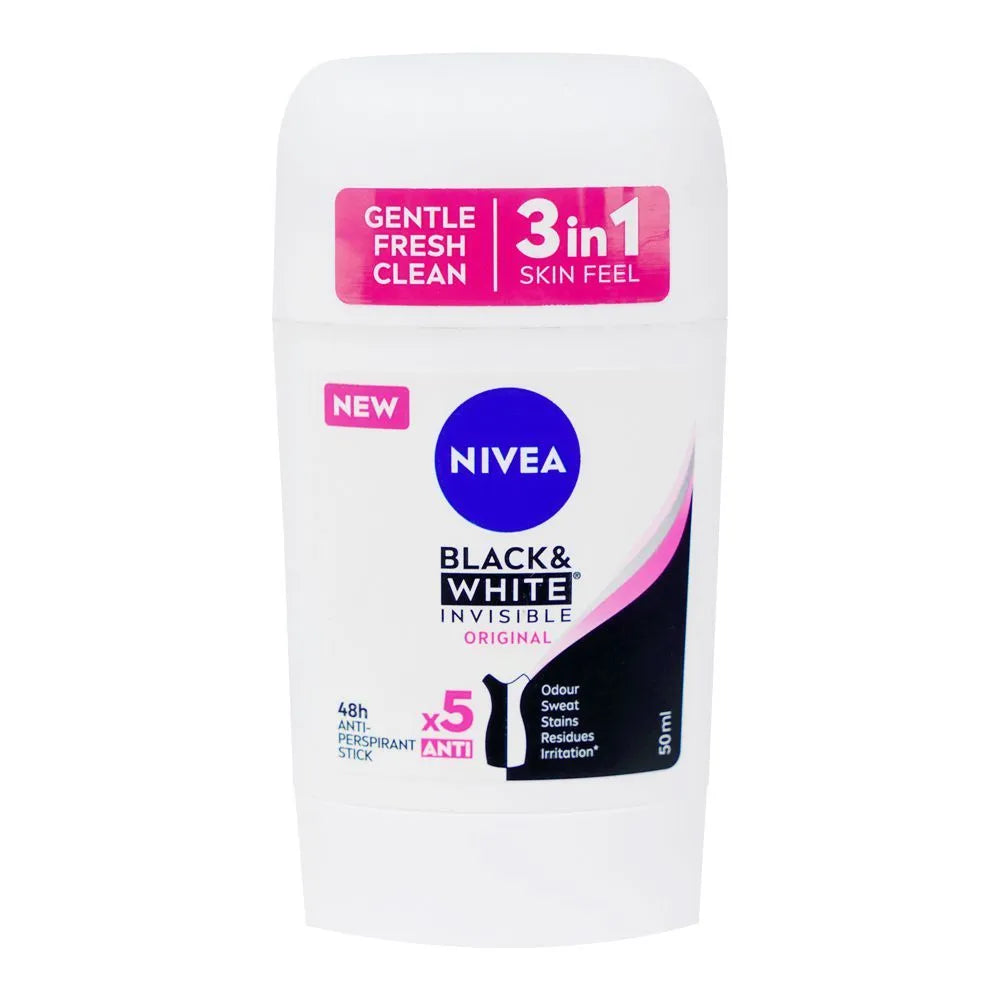 Nivea Men Black & White Invisible Anti-Perspirant Deodorant Stick Nivea