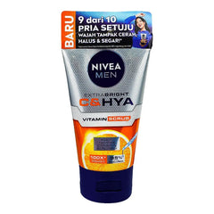 Nivea Men Extra Bright Vitamin-C & HYA Scrub - 100ml Nivea