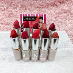 Miss Rose Lipsticks - 10 Pcs Set Miss Rose