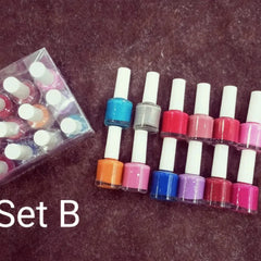 12 Pcs Peel Off Nail Polish Cosmia.pk