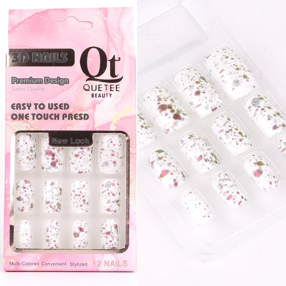 Quetee Beauty 3D Nails Premium Design Twelve Quetee