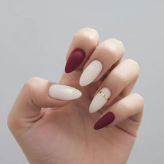 12 pcs Nails Finger Art oval nails Square Shape Artificial Nails Cosmia.pk