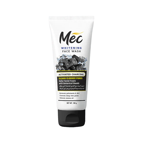 Mec Whitening Activated Charcoal Face Wash 100ML Meclay